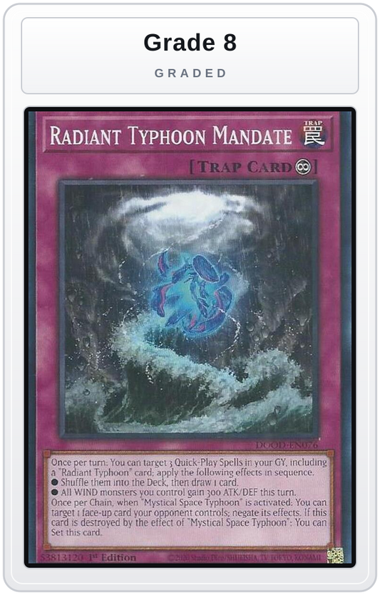 Graded - Radiant Typhoon Mandate — Grade 8 graded overlay