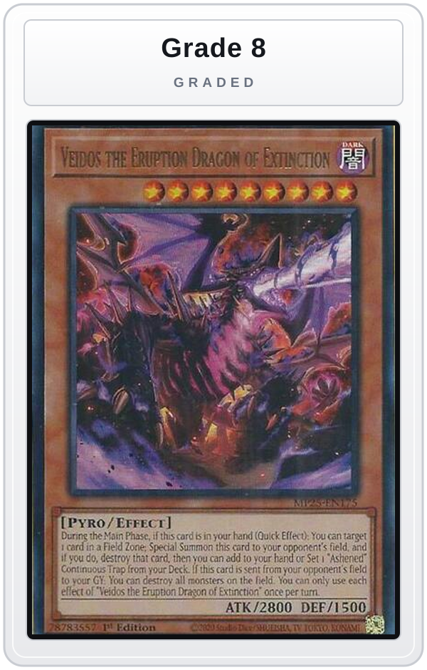 Graded - Veidos the Eruption Dragon of Extinction — Grade 8 graded overlay