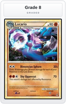 Graded - Lucario - 14/95 (Call of Legends) — Grade 8 graded overlay