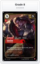 Graded - Darius, Trifarian — Grade 8 graded overlay