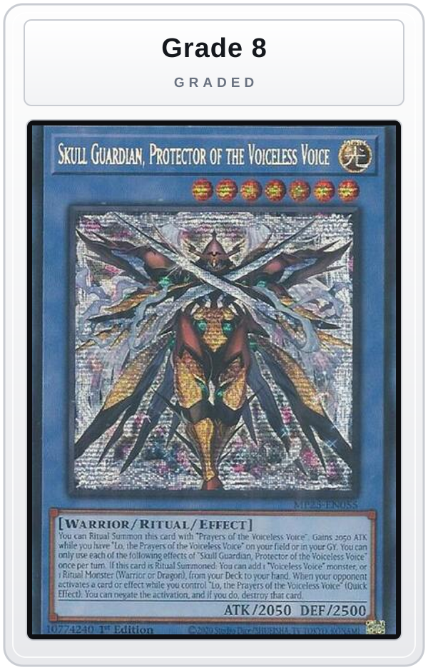 Graded - Skull Guardian, Protector of the Voiceless Voice — Grade 8 graded overlay