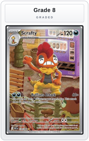 Graded - Scrafty - 139/086 — Grade 8 graded overlay