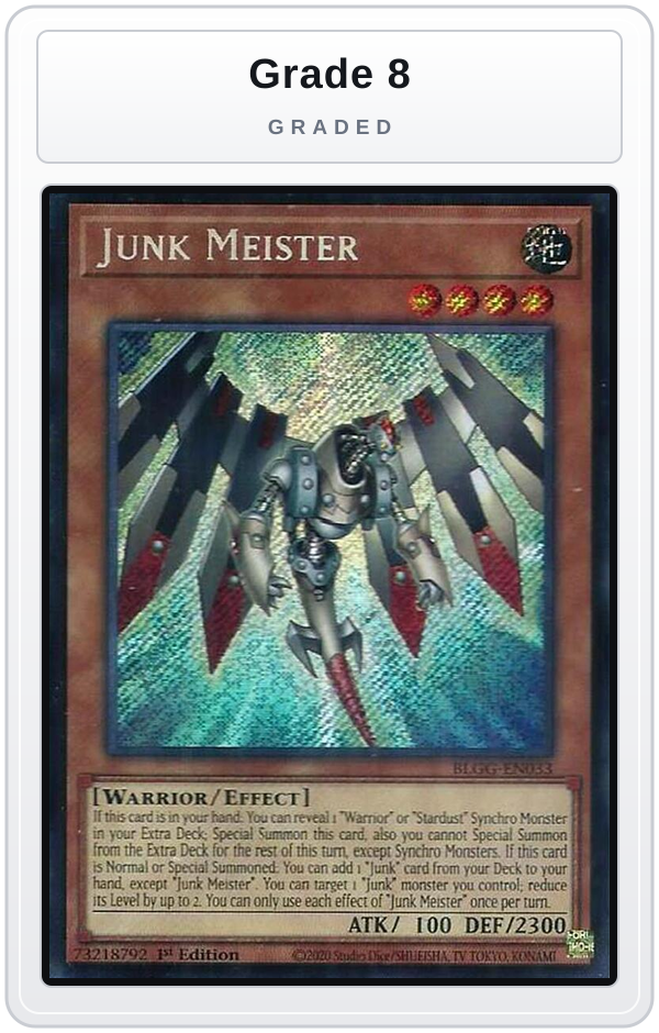 Graded - Junk Meister — Grade 8 graded overlay