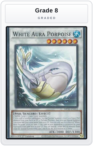 Graded - White Aura Porpoise — Grade 8 graded overlay