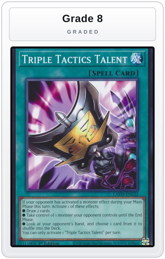 Graded - Triple Tactics Talent (LAVD-ENL22) — Grade 8 graded overlay