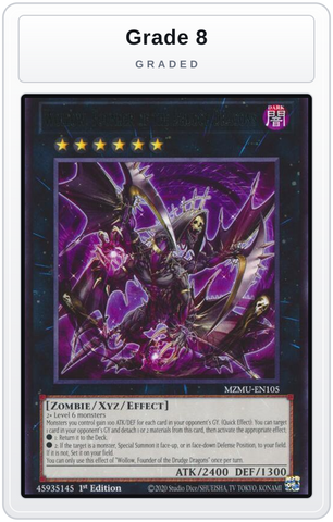 Graded - Wollow, Founder of the Drudge Dragons — Grade 8 graded overlay
