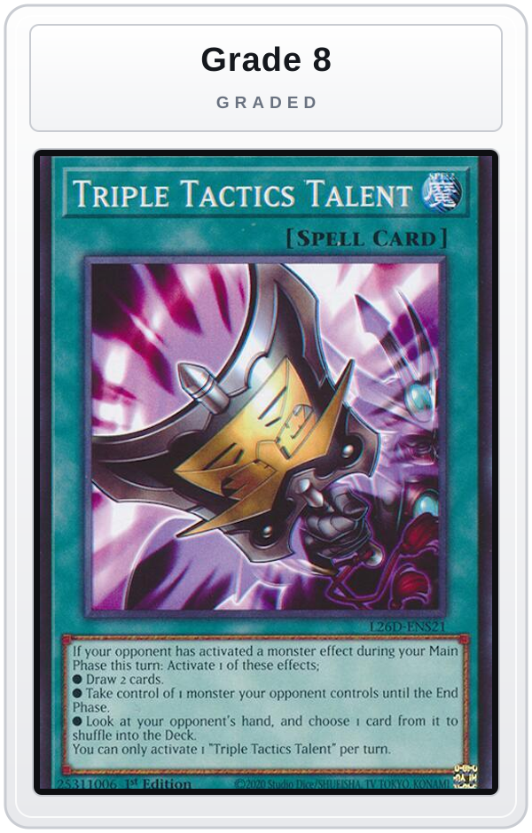 Graded - Triple Tactics Talent — Grade 8 graded overlay