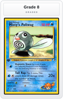 Graded - Misty's Poliwag — Grade 8 graded overlay