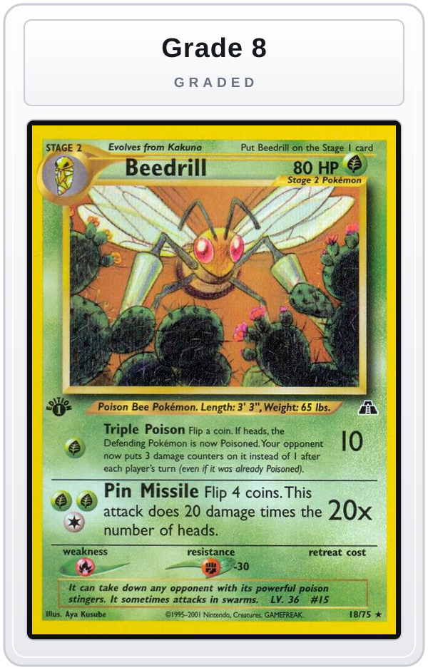 Graded - Beedrill — Grade 8 graded overlay