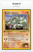 Graded - Brock's Rhyhorn (22) — Grade 8 graded overlay