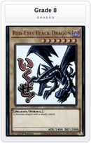 Graded - Red-Eyes Black Dragon — Grade 8 graded overlay