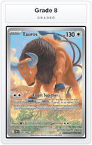 Graded - Tauros - 096/086 — Grade 8 graded overlay