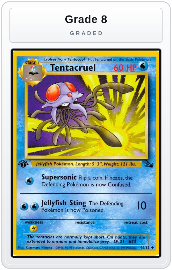 Graded - Tentacruel — Grade 8 graded overlay