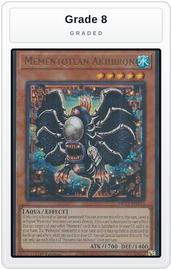 Graded - Mementotlan Akihiron — Grade 8 graded overlay