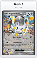 Graded - Togedemaru ex — Grade 8 graded overlay