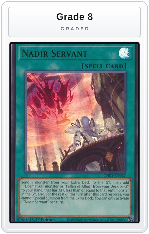 Graded - Nadir Servant — Grade 8 graded overlay