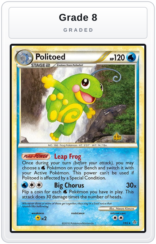 Graded - Politoed — Grade 8 graded overlay