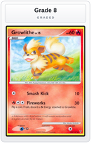 Graded - Growlithe — Grade 8 graded overlay