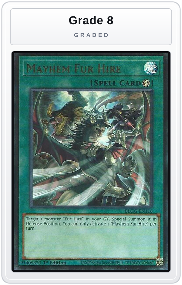 Graded - Mayhem Fur Hire — Grade 8 graded overlay