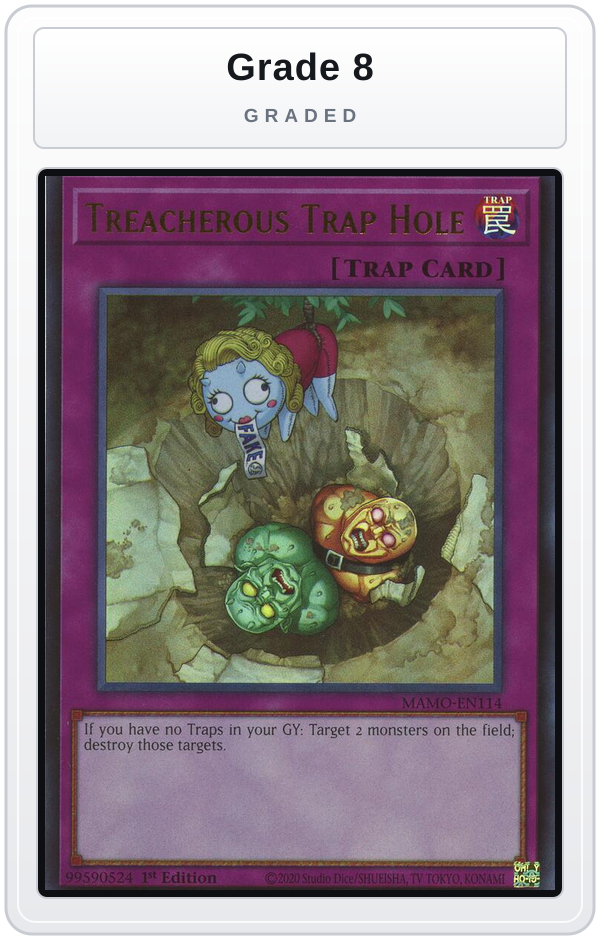 Graded - Treacherous Trap Hole — Grade 8 graded overlay