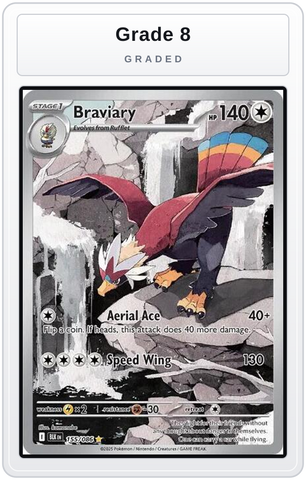 Graded - Braviary - 155/086 — Grade 8 graded overlay
