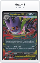 Graded - Mega Gengar ex — Grade 8 graded overlay