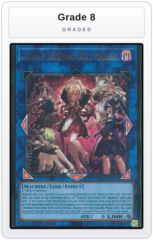 Graded - Zenna's Deceiving Doll Maidens — Grade 8 graded overlay