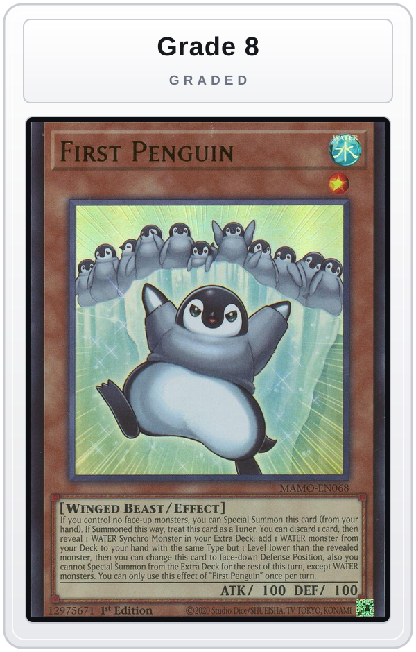 Graded - First Penguin — Grade 8 graded overlay