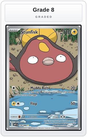 Graded - Stunfisk - 118/086 — Grade 8 graded overlay