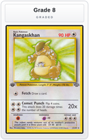 Graded - Kangaskhan (21) — Grade 8 graded overlay