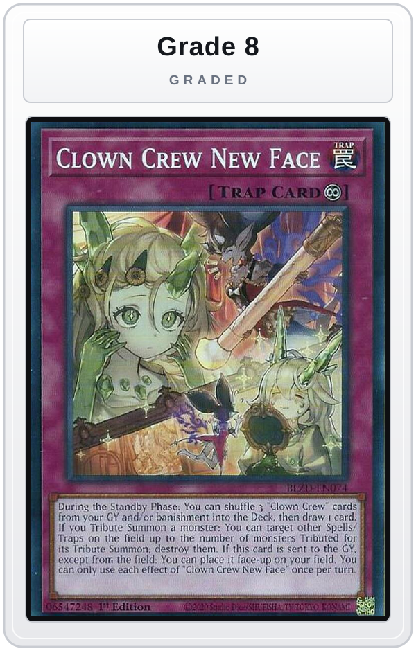 Graded - Clown Crew New Face — Grade 8 graded overlay