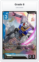 Graded - Gundam (GD01-001) — Grade 8 graded overlay
