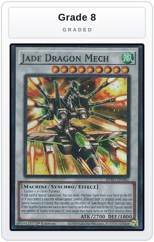 Graded - Jade Dragon Mech — Grade 8 graded overlay
