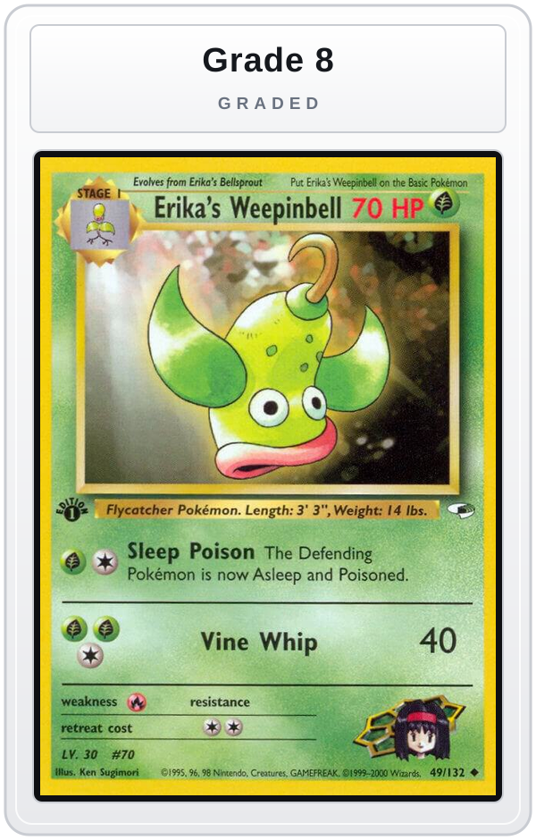 Graded - Erika's Weepinbell (49) — Grade 8 graded overlay