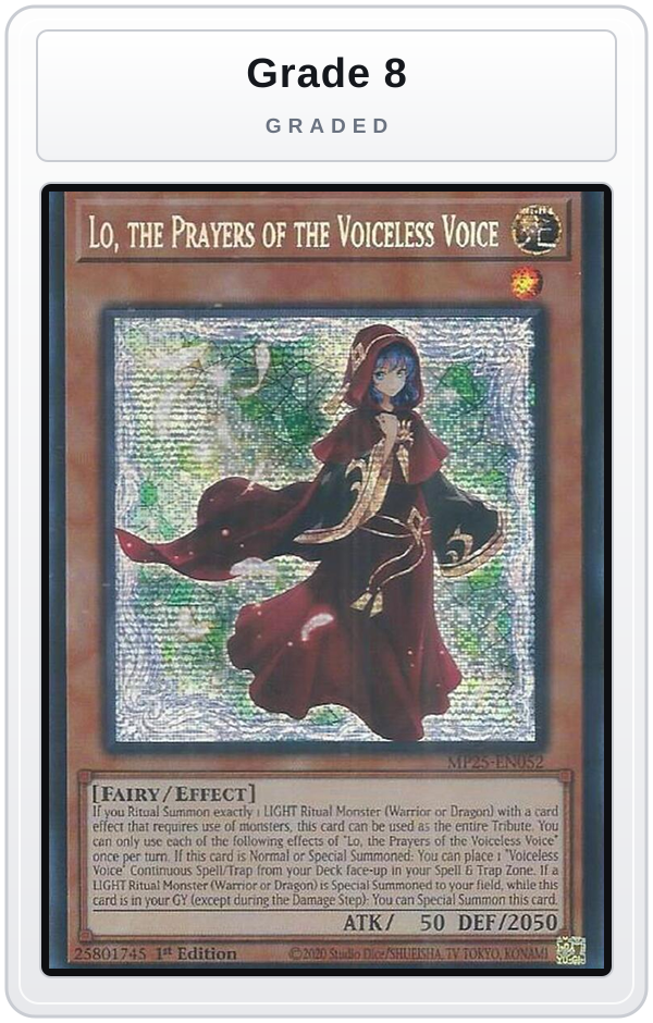Graded - Lo, the Prayers of the Voiceless Voice — Grade 8 graded overlay