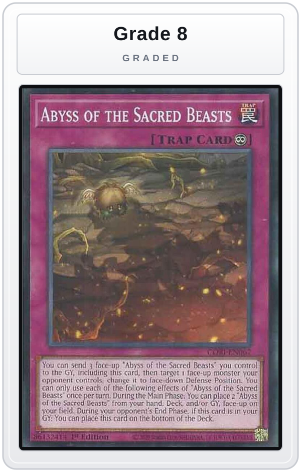 Graded - Abyss of the Sacred Beasts — Grade 8 graded overlay