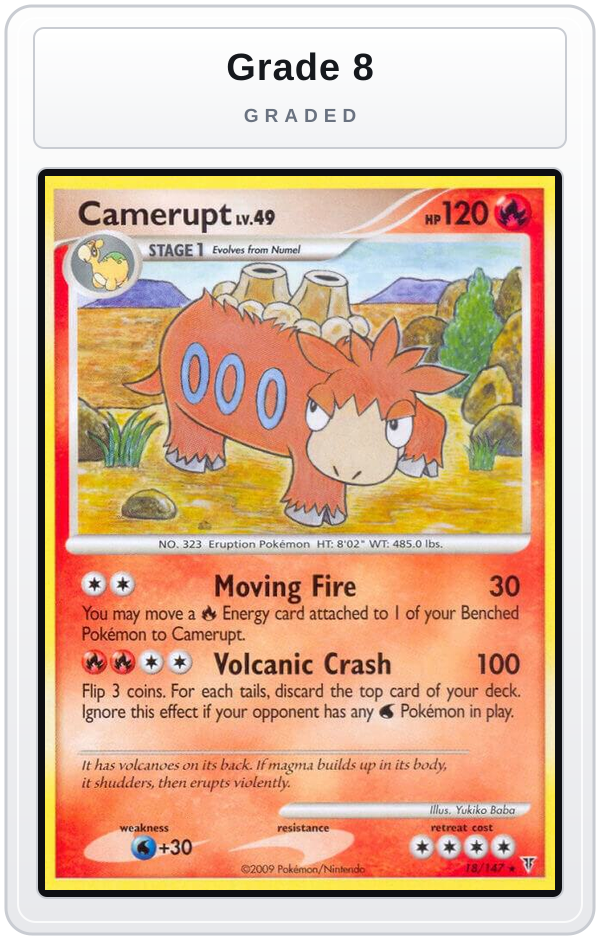 Graded - Camerupt — Grade 8 graded overlay