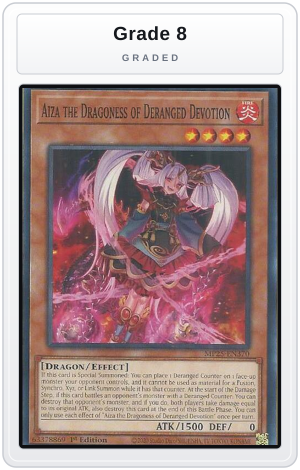 Graded - Aiza the Dragoness of Deranged Devotion — Grade 8 graded overlay