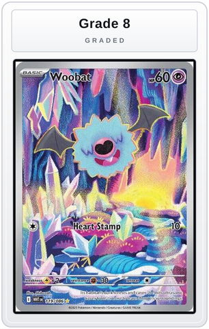 Graded - Woobat - 119/086 — Grade 8 graded overlay