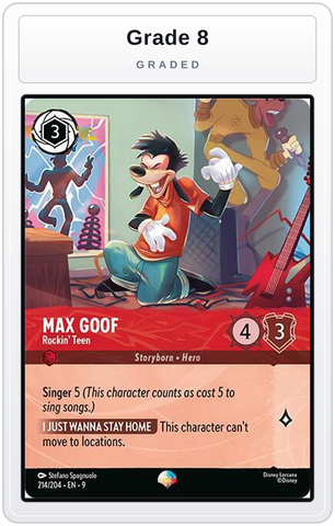 Graded - Max Goof - Rockin' Teen (Epic) — Grade 8 graded overlay