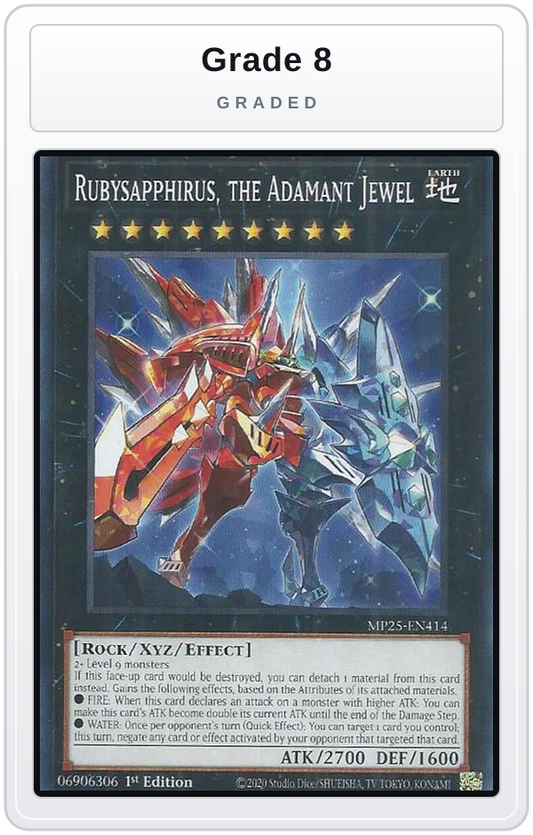 Graded - Rubysapphirus, the Adamant Jewel — Grade 8 graded overlay