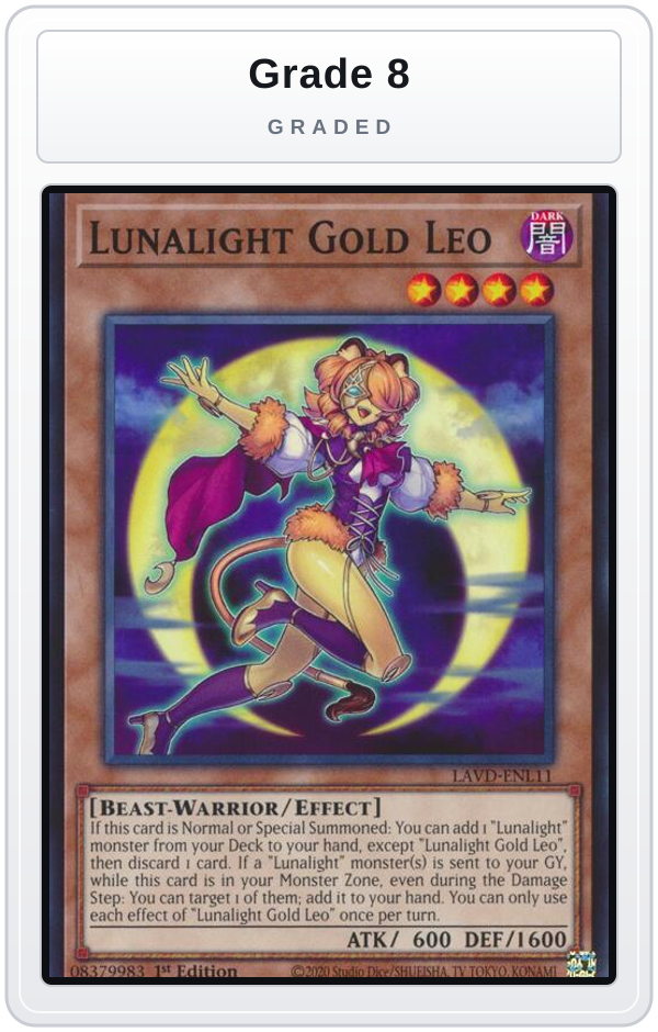 Graded - Lunalight Gold Leo — Grade 8 graded overlay