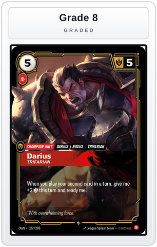 Graded - Darius - Trifarian — Grade 8 graded overlay