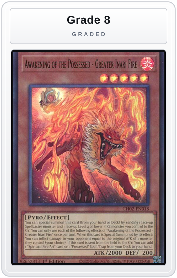Graded - Awakening of the Possessed - Greater Inari Fire — Grade 8 graded overlay