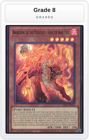 Graded - Awakening of the Possessed - Greater Inari Fire — Grade 8 graded overlay