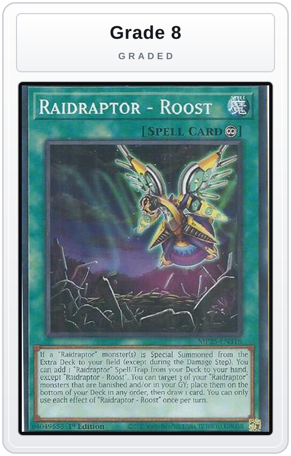 Graded - Raidraptor - Roost — Grade 8 graded overlay