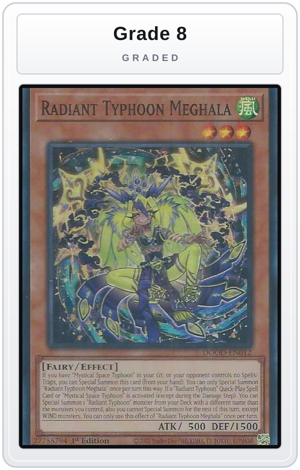 Graded - Radiant Typhoon Meghala — Grade 8 graded overlay
