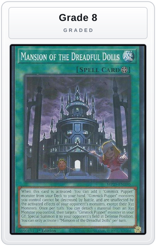 Graded - Mansion of the Dreadful Dolls — Grade 8 graded overlay
