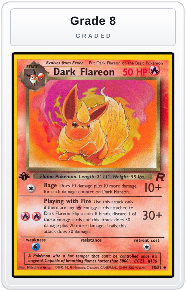 Graded - Dark Flareon — Grade 8 graded overlay