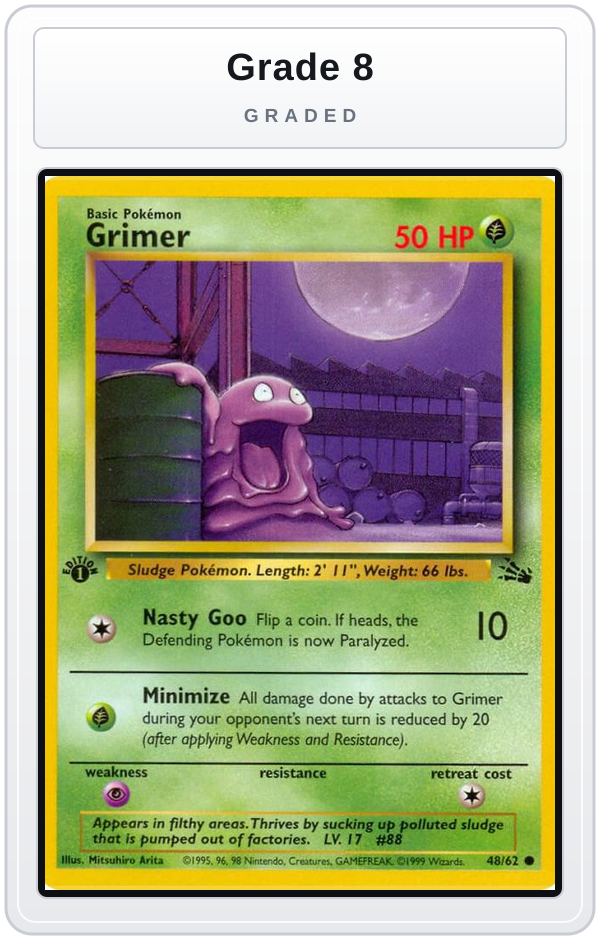 Graded - Grimer — Grade 8 graded overlay